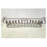 Rustic iron window planter 48"