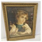 Victorian print pf a girl