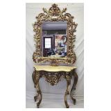 Fancy plastique mirror w table