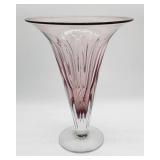 Hand blown glass vase