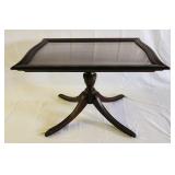 Antique Brandt mahogany serving tray coffee table