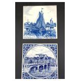 Deft blue porcelain tiles