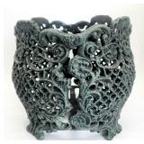 Cast aluminum planter