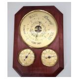 Wooden Thermomoeter Barometer Hygrometer