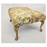Vintage footstool w metal legs
