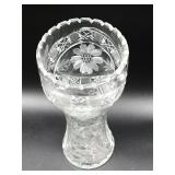 Vintage cut glass vase