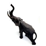 Large antique metal elephant pachyderm