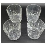 4 lead crystal old fashioned glasses