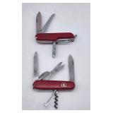 2 multi tool knives 1 Swiss