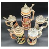 German lidded stein lot