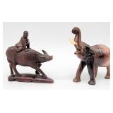 Petite Asian wood carvings