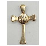 Unique 14k gold cross