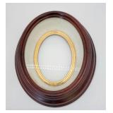 Deep shadowbox victorian walnut frame
