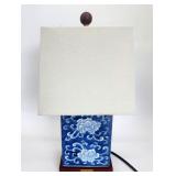 Petite Lauren blue white lamp