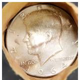 10$ 1964 Kennedy half dollars