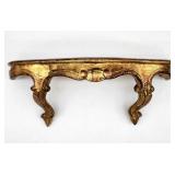 Wooden Florentine wall shelf