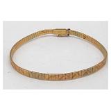 18k gold tri color bracelet