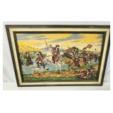 Unique framed fabric print