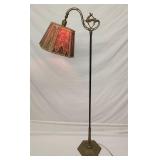 Unique art deco solid brass floor lamp stag bridge