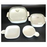 Solid white Corningware
