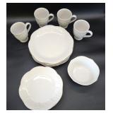 13 pcs Lenox French Perle dinnerware