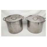 2 stock pots lightweight
