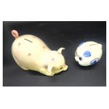 Two piggy banks