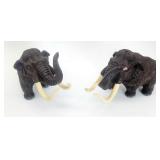 Heavy plastic wooly mammoths