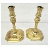 Virginia Metalcrafters CW brass candlesticks
