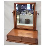 Hardrock maple shaving mirror