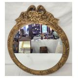 Vintage wood framed mirror