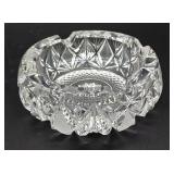 Heavy lead crystal ashtray