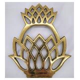 Virginia Metalcrafters brass pineapple trivet