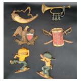 Vintage metal wall decor