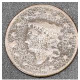 Large cent date illegible