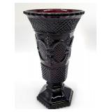 Avon ruby red Cape Cod vase