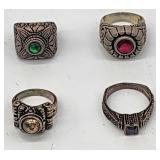 Sterling silver ring lot