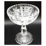 Cut crystal compote