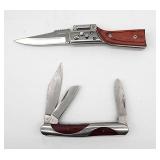 Two folding pocket knives