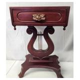 Solid mahogany side table no top