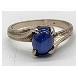 10k white gold star ring