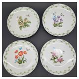 4 Royal Norfolk floral plates 8"