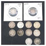 Barber & Mercury dimes