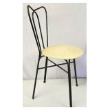 Mid century iron chair signed