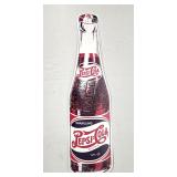 Metal Pepsi bottle sign