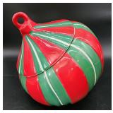 Christmas ornament cookie jar