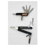 2 multi tool folding knives