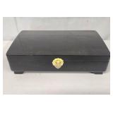 Powell Industries black lacquer jewelry box