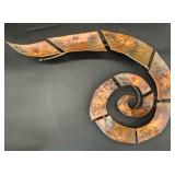 Unique artistic copper wall decor