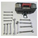 Small Craftsman toolbox w Craftsman wrenches